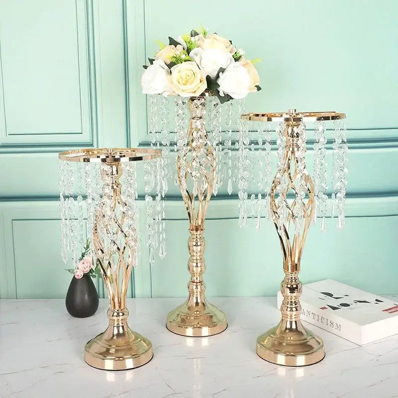 Gold Iron Flower Rack