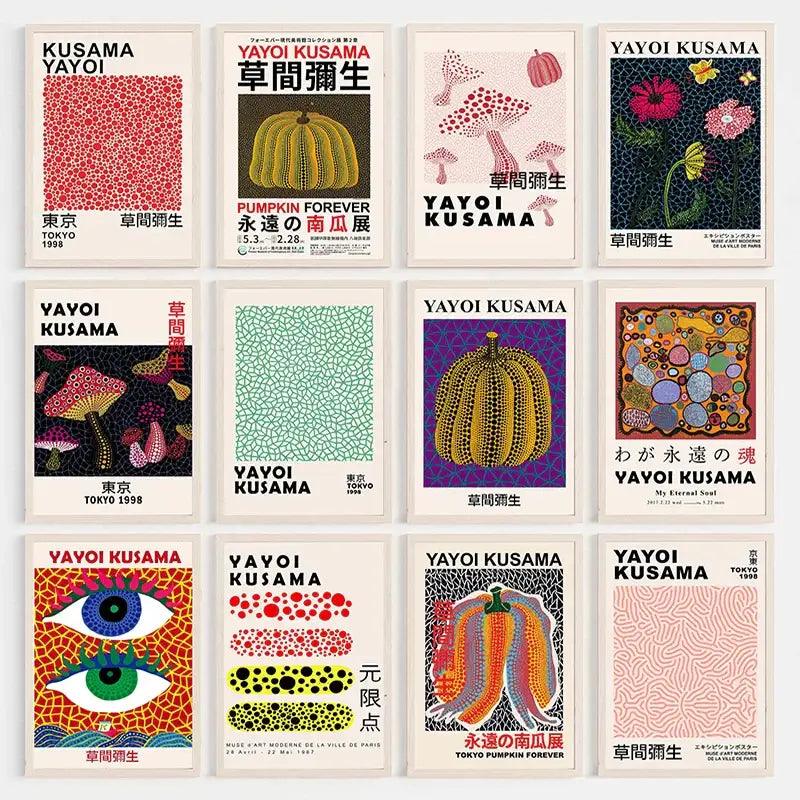 Japanese Abstract Canvas Poster