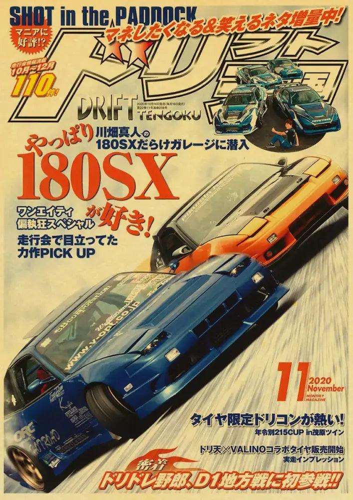 Retro Racing Car Poster