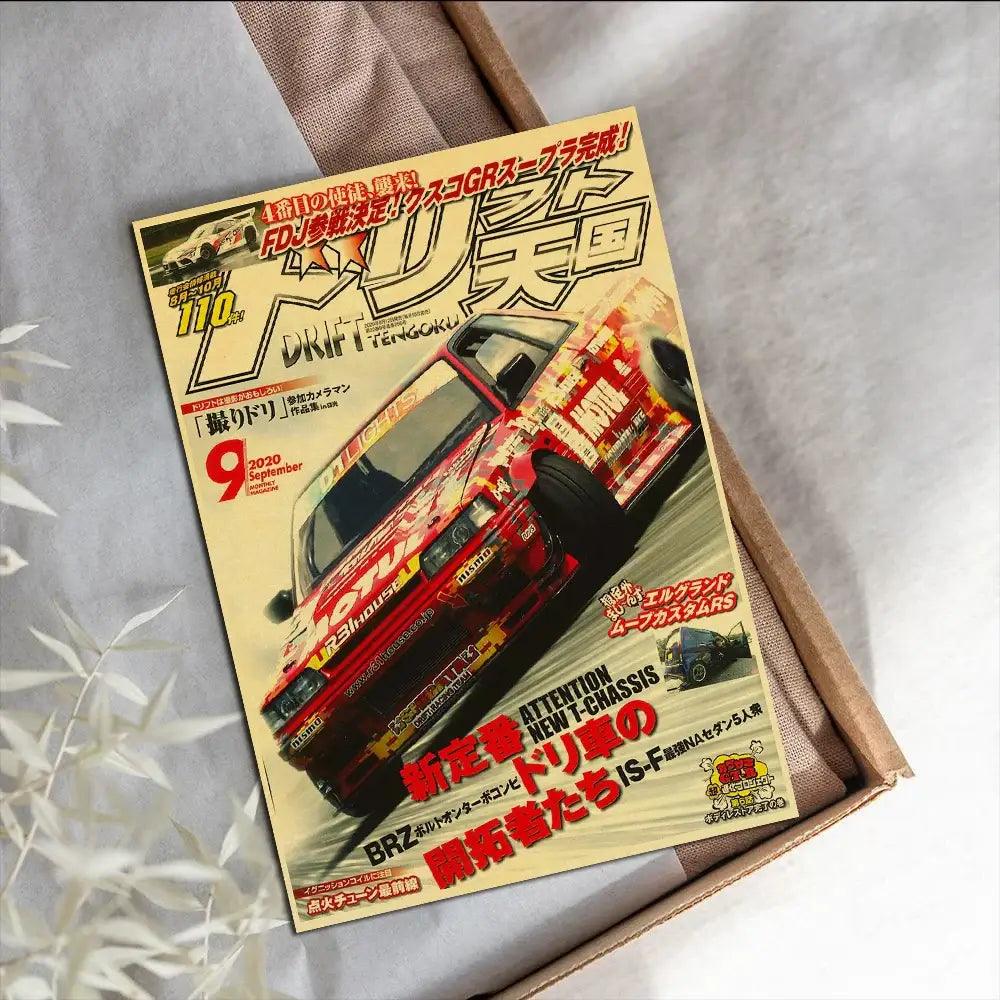 Retro Racing Car Poster