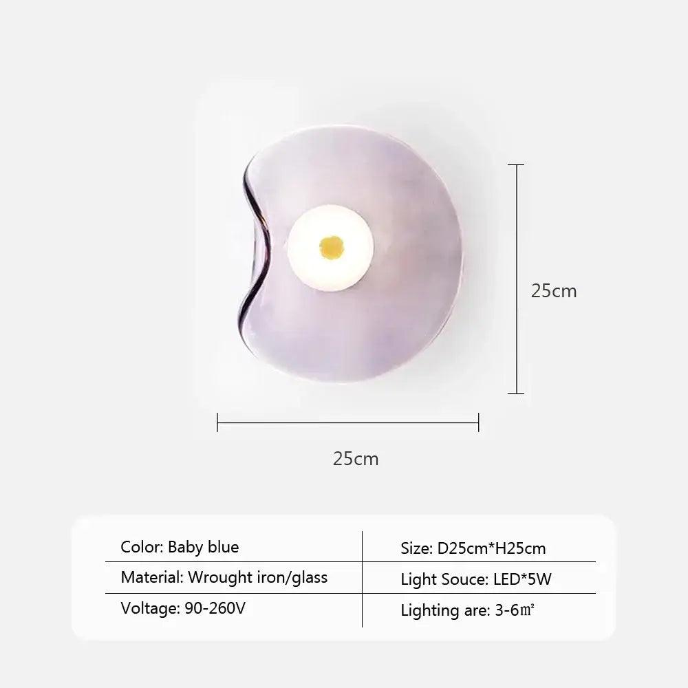 Amber Glass Wall Lamp