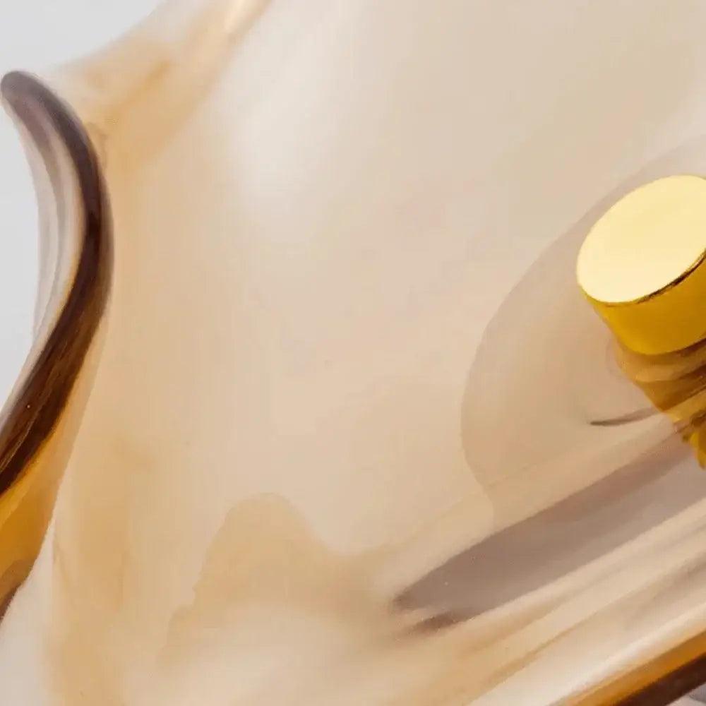 Amber Glass Wall Lamp