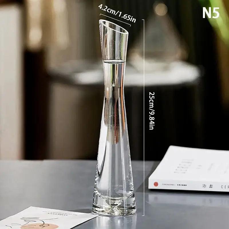Clear Glass Vase Set