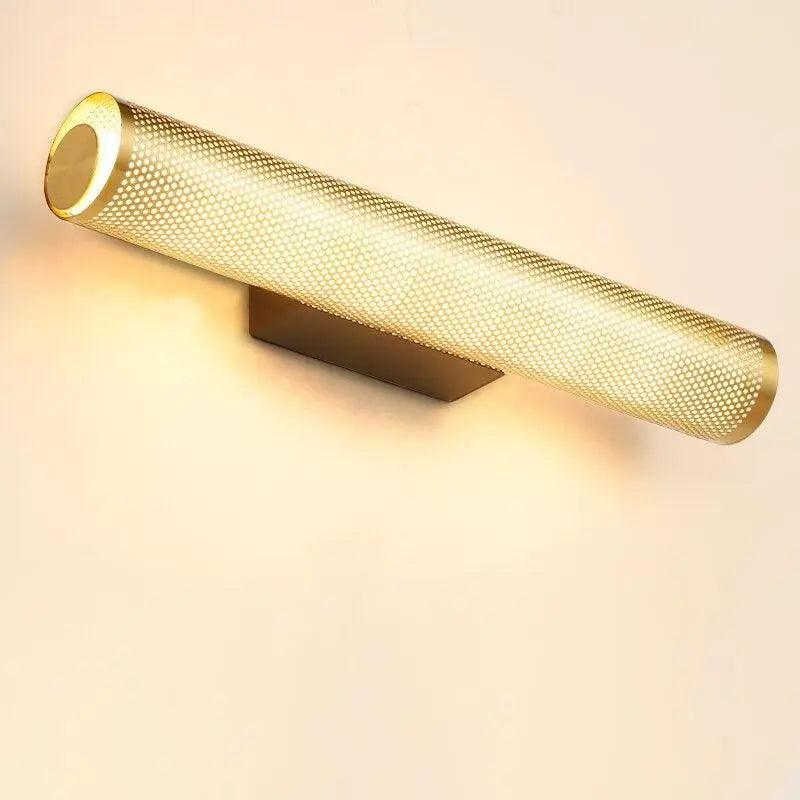 Gold Cylindrical Wall Sconce