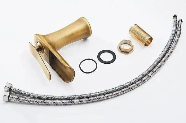 Gold Waterfall Bathroom Faucet