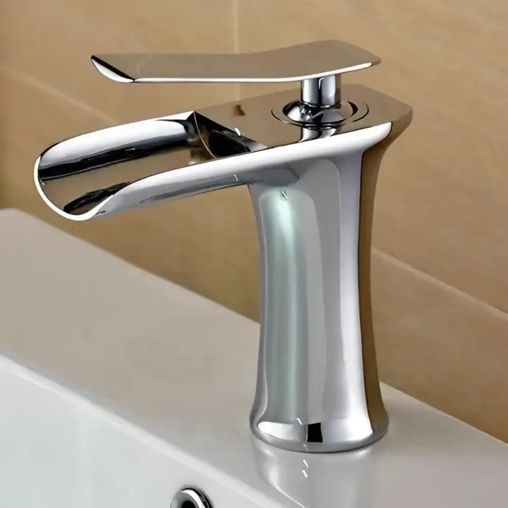 Gold Waterfall Bathroom Faucet