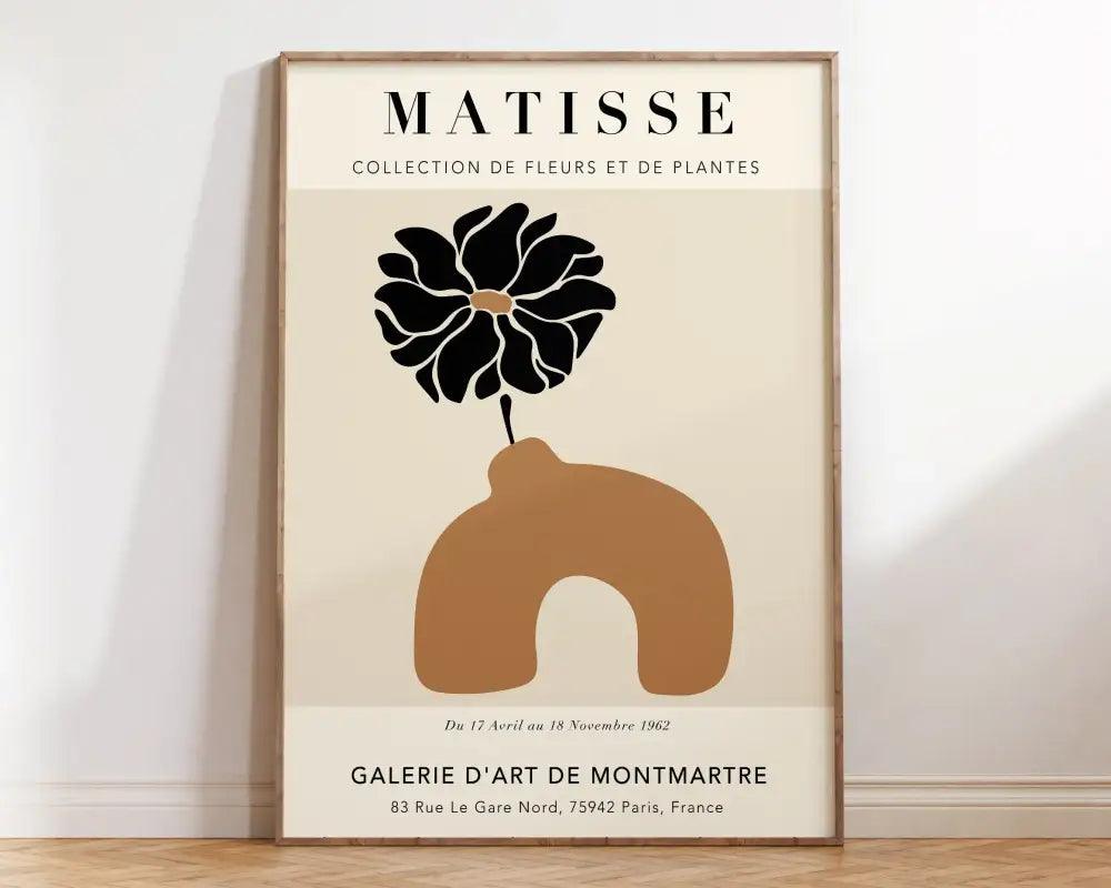 Orange Pink Floral Poster