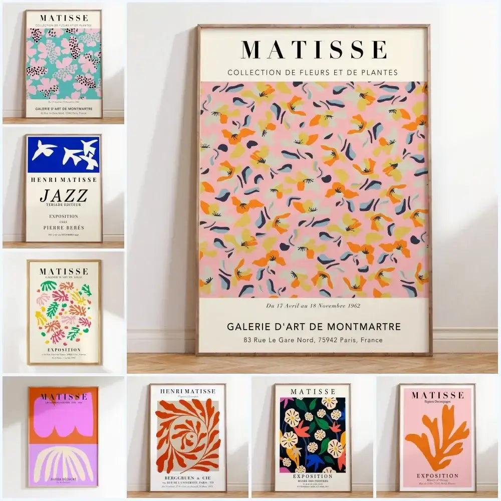 Orange Pink Floral Poster