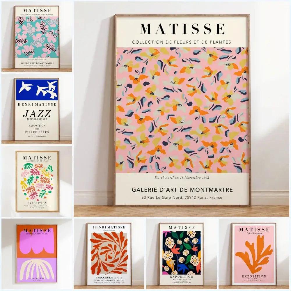 Orange Pink Floral Poster