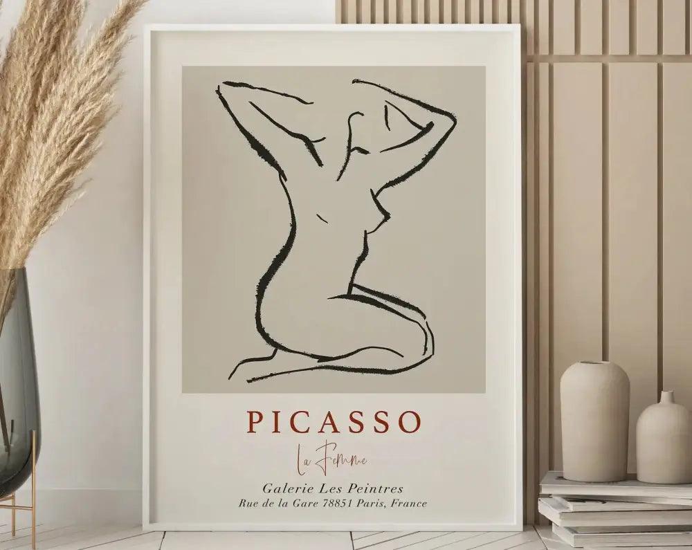 Orange Pink Floral Poster