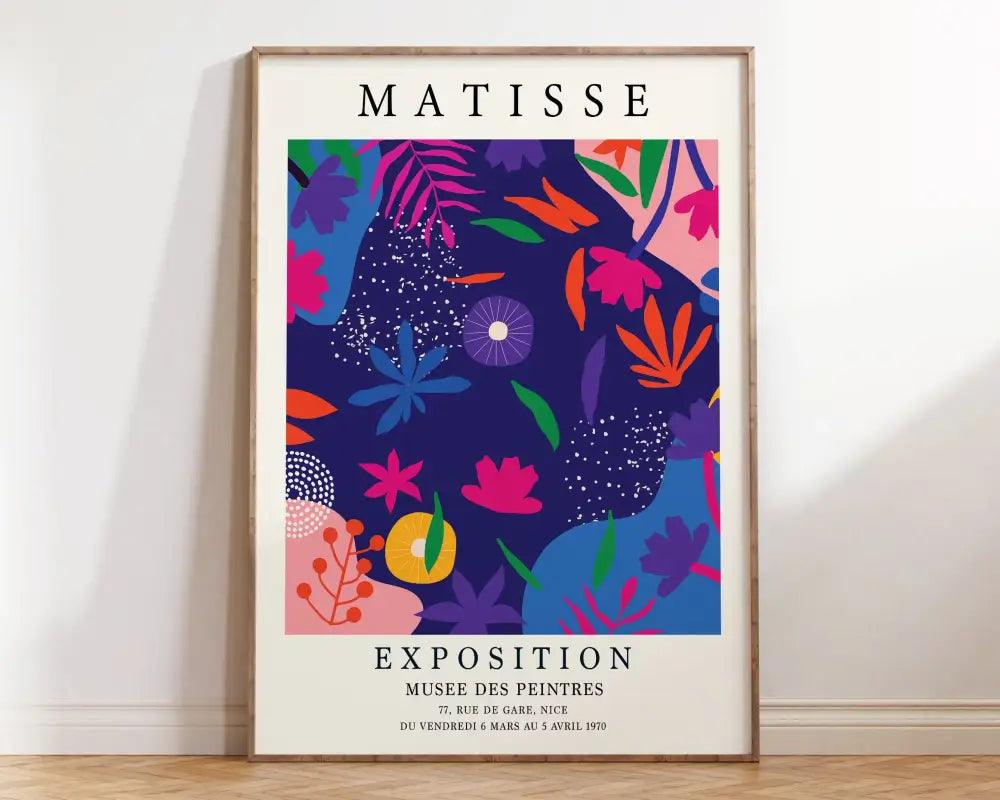 Orange Pink Floral Poster
