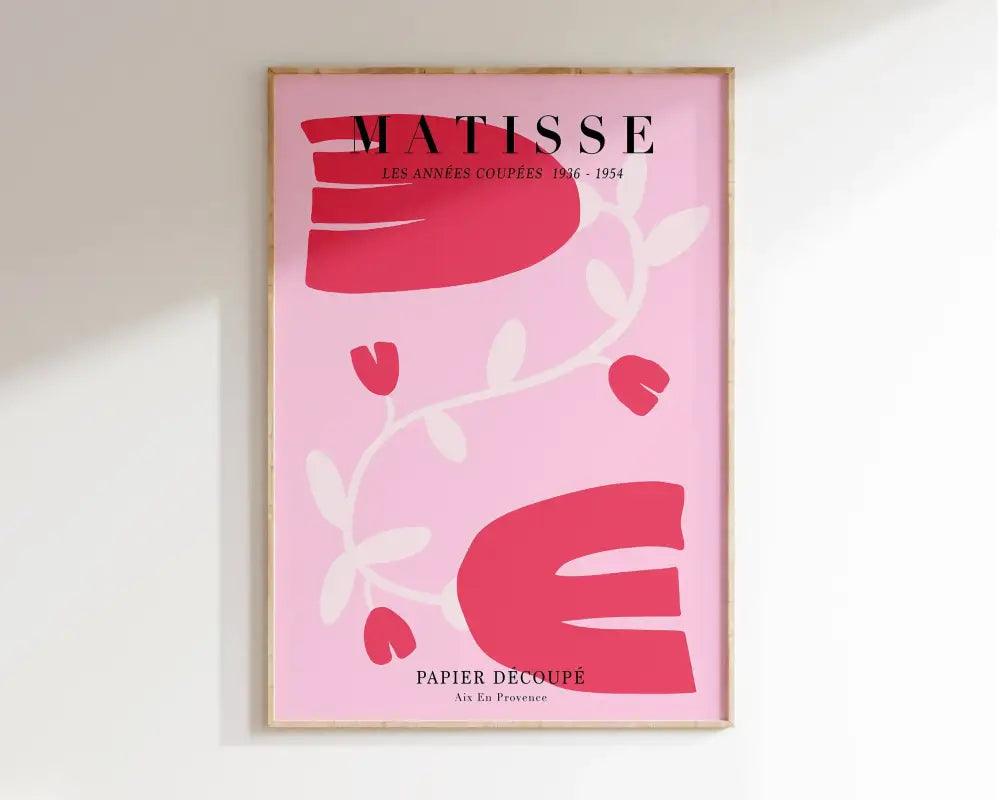 Framed Floral Matisse Poster