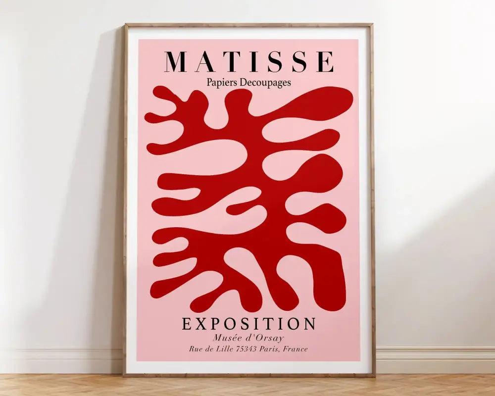 Blue Floral Canvas Poster