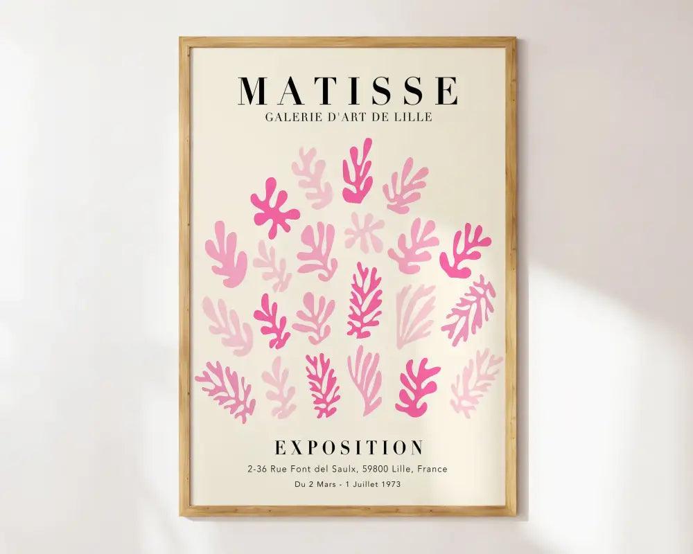 Pink Botanical Canvas Poster