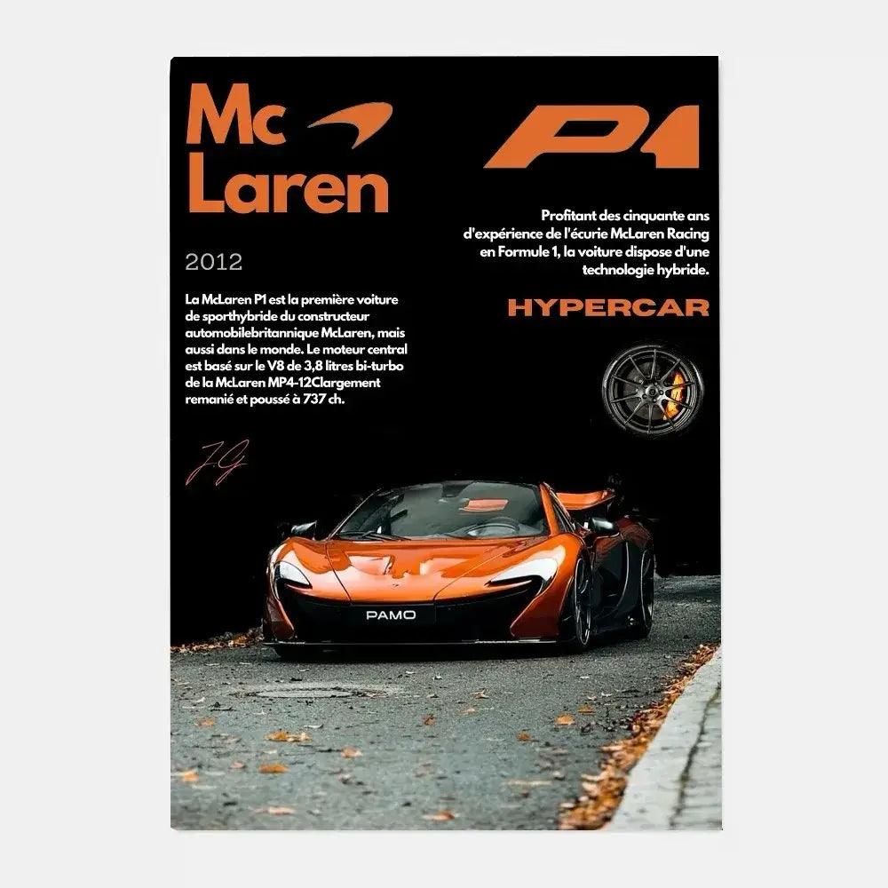 Silver Sports Car Poster