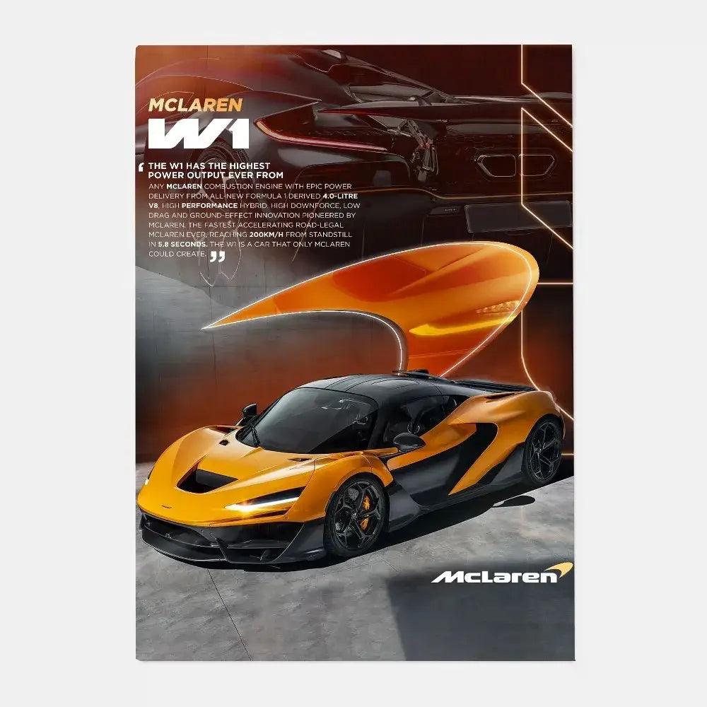 Silver Sports Car Poster