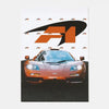 Silver Sports Car Poster - z15 / 15X20cmNoframe