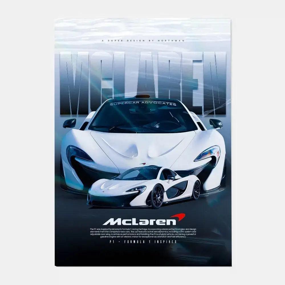 Silver Sports Car Poster