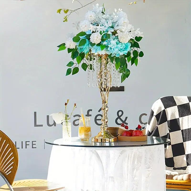 Gold Crystal Metal Vases