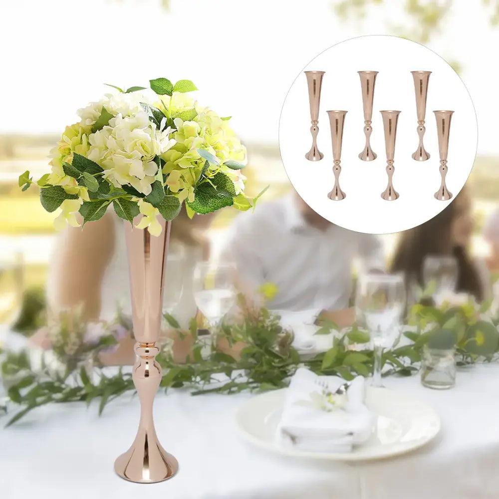 Gold Metal Vase Stand