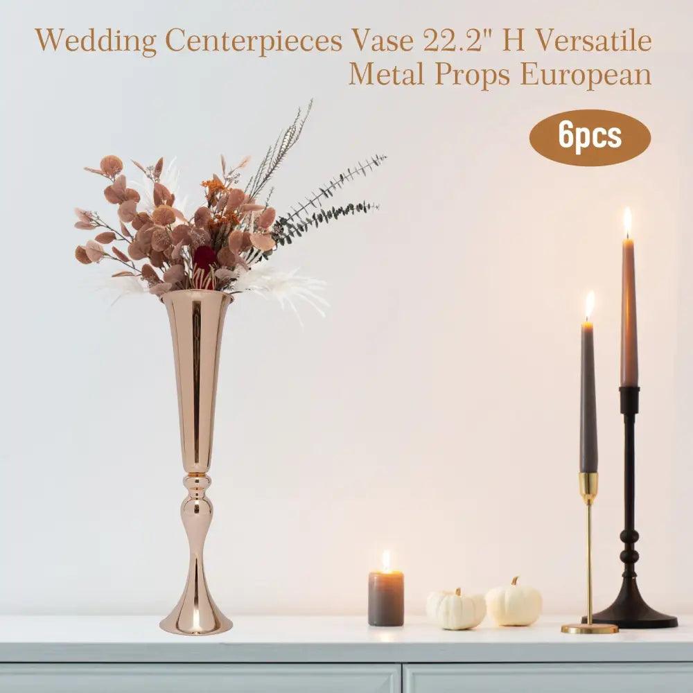 Gold Metal Vase Stand