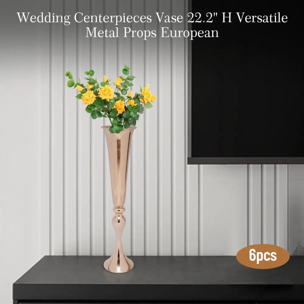 Gold Metal Vase Stand