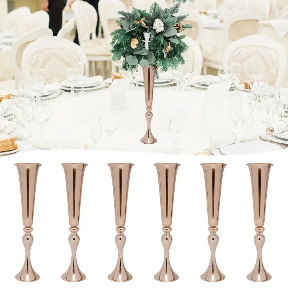 Gold Metal Vase Stand