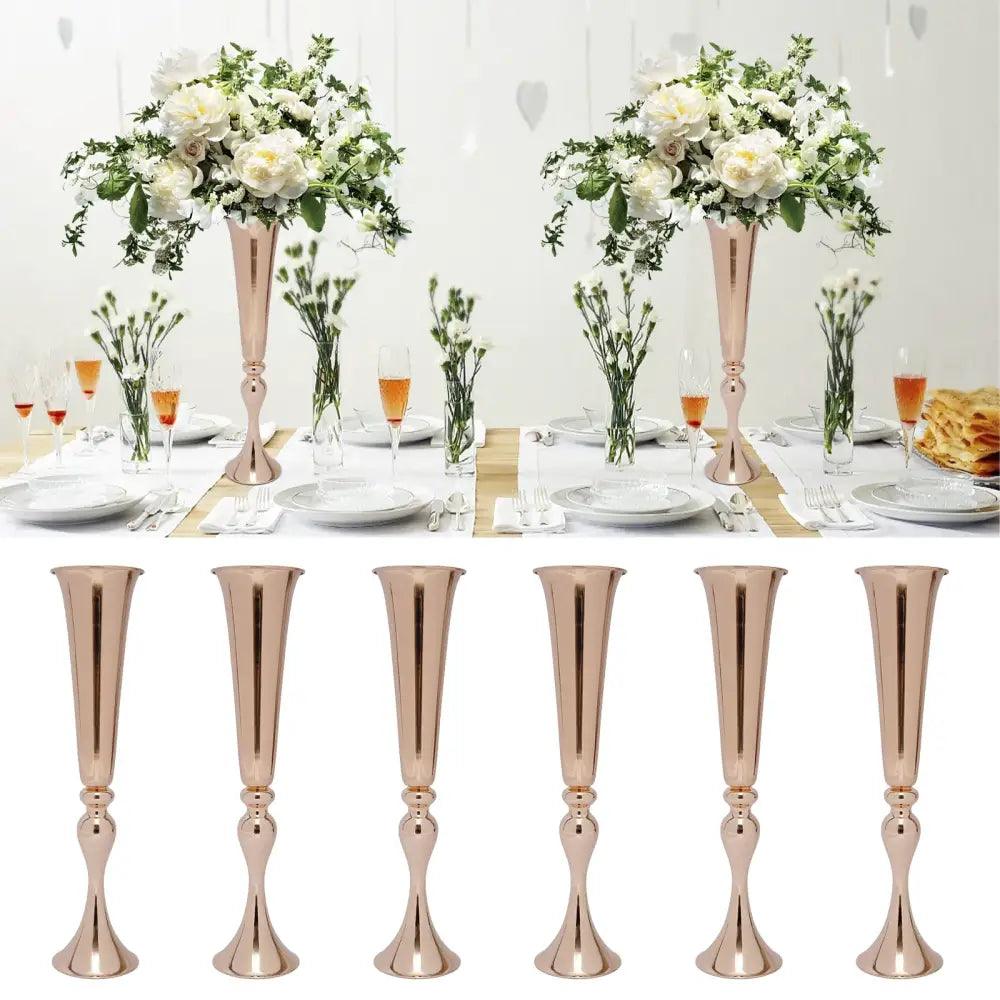 Gold Metal Vase Stand