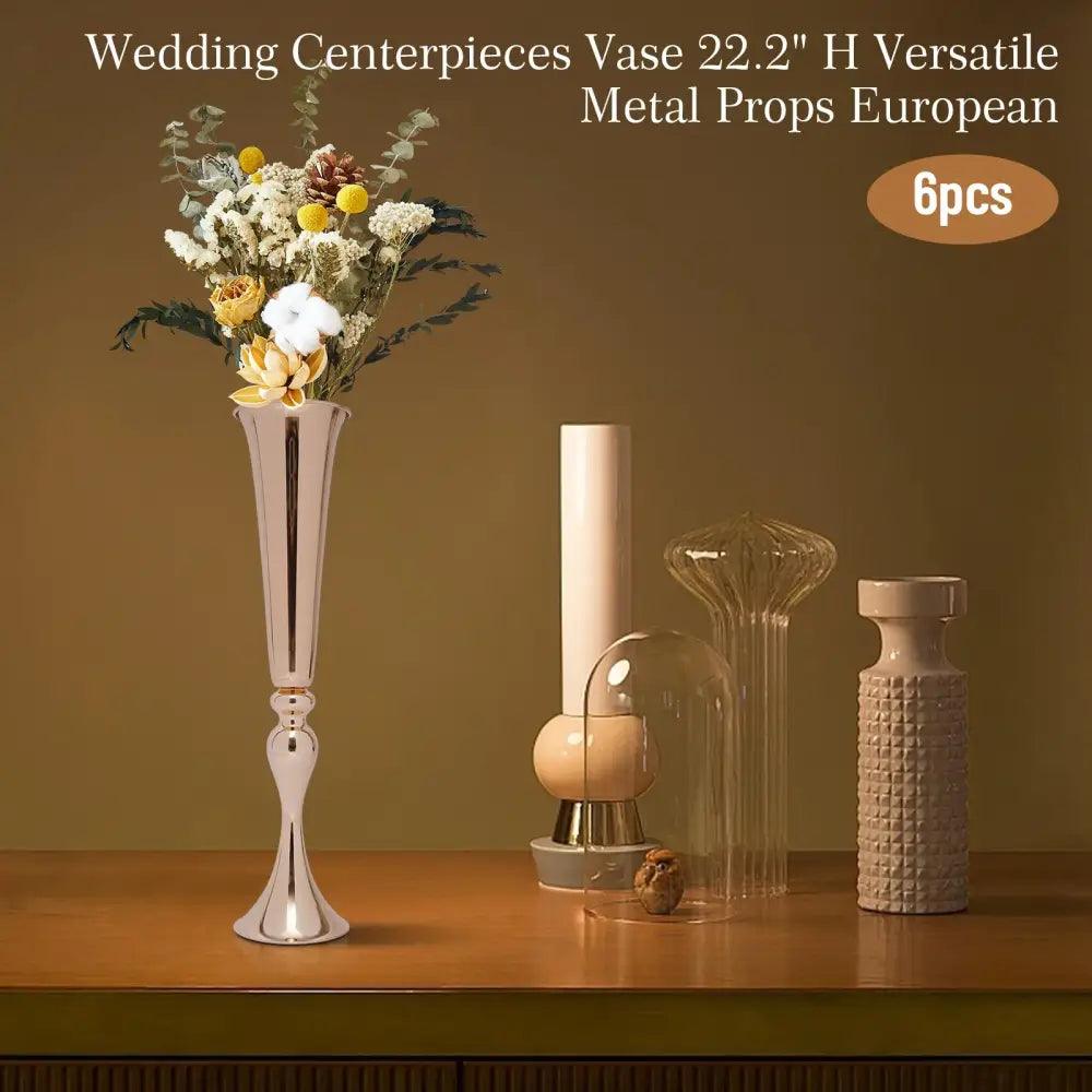 Gold Metal Vase Stand