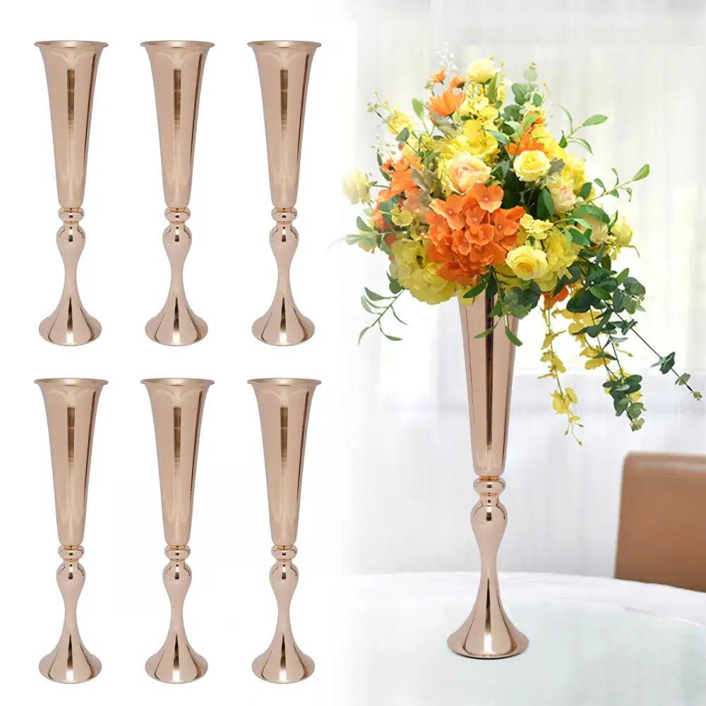 Gold Metal Vase Stand
