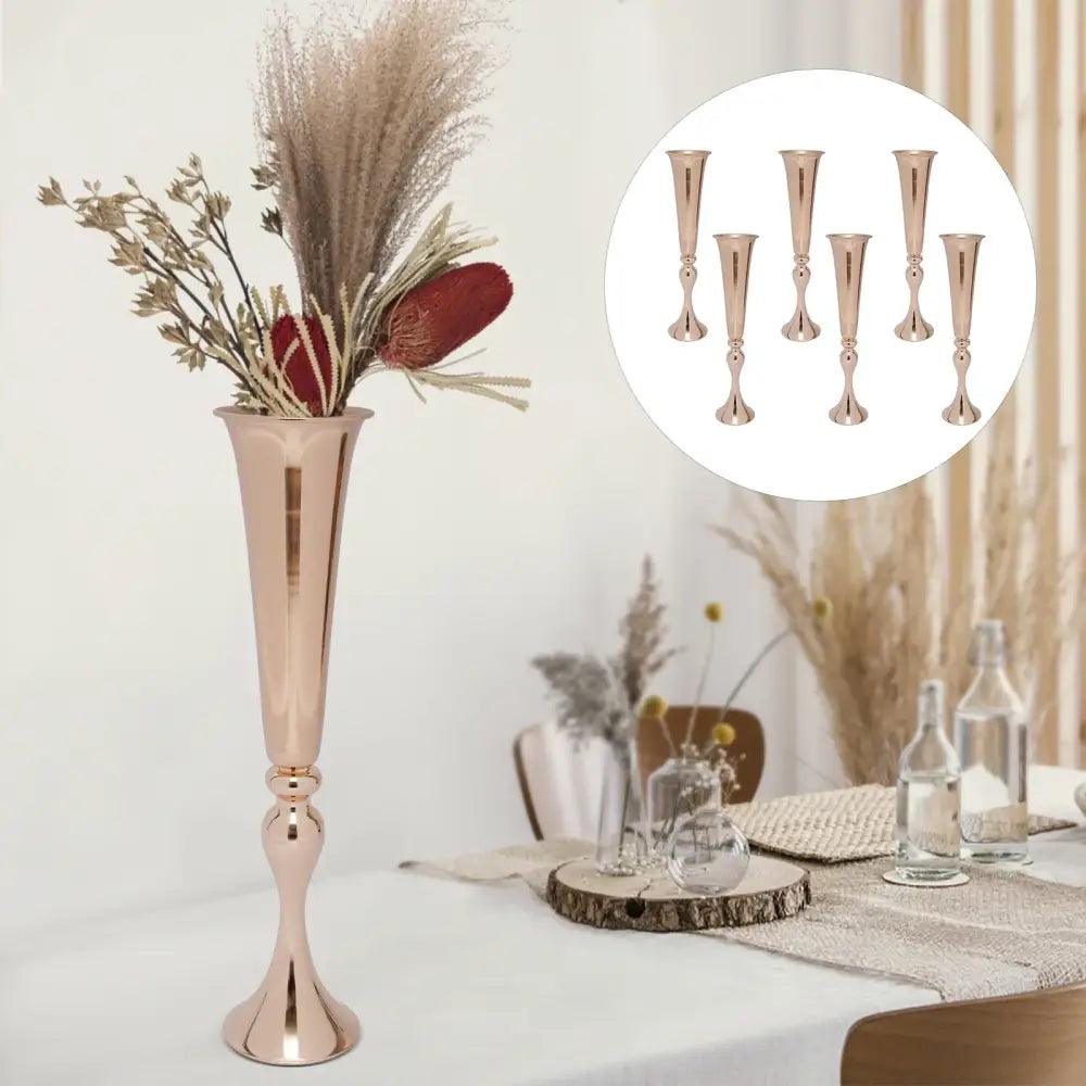 Gold Metal Vase Stand