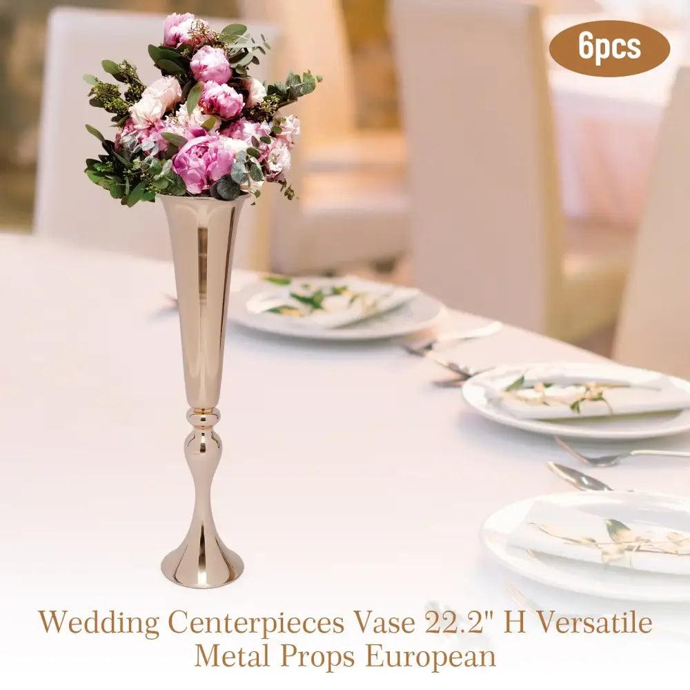 Gold Metal Vase Stand