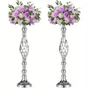 Silver Metal Vase Set - Silver-2pcs / United States