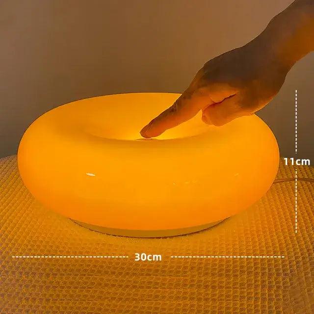 Orange Glass Desk Lamp