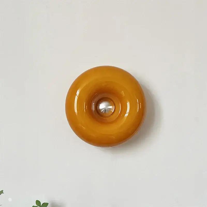 Orange Glass Desk Lamp
