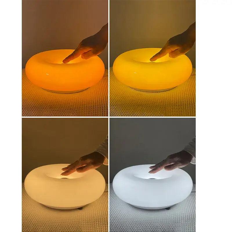 Orange Glass Desk Lamp