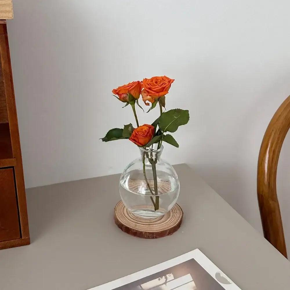 Blue Glass Vase Trio