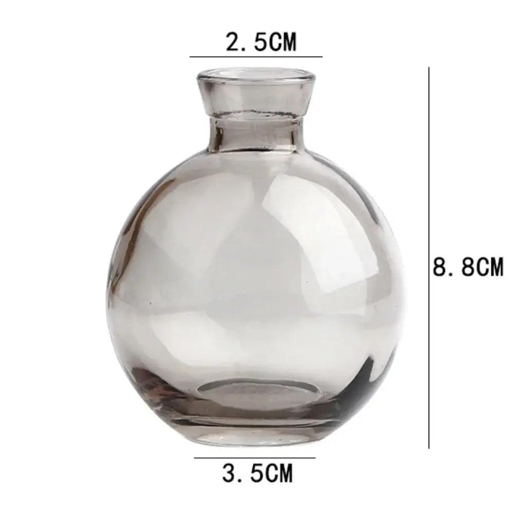 Blue Glass Vase Trio