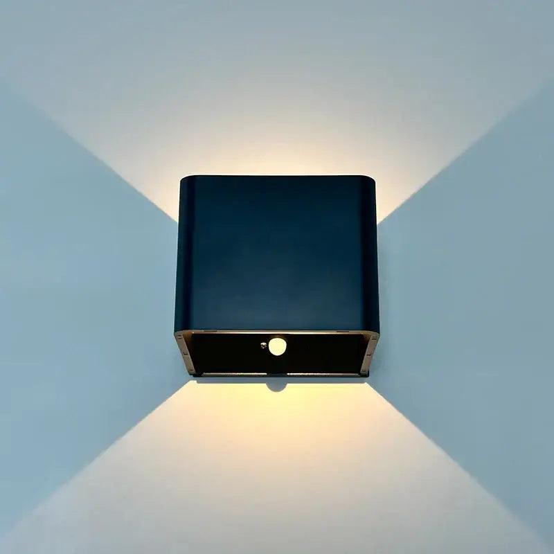 Black Cordless Battery Wall Sconce for Renters