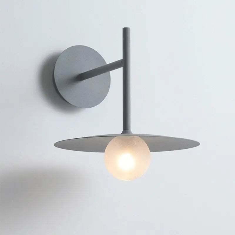 Black Disc Wall Sconce