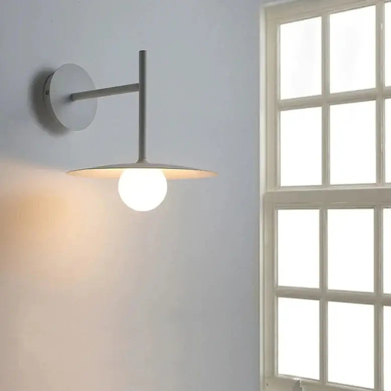 Black Disc Wall Sconce