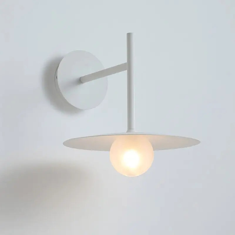 Black Disc Wall Sconce