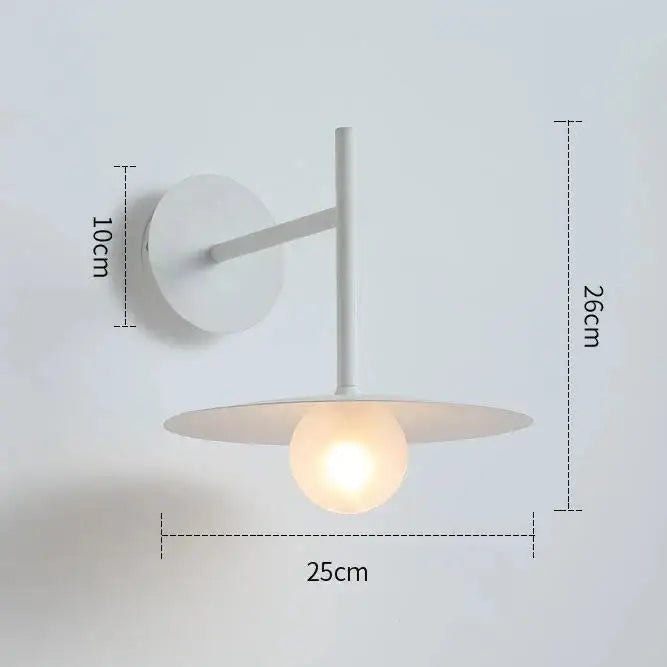 Black Disc Wall Sconce