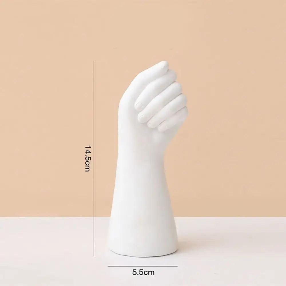 White Ceramic Arm Vase