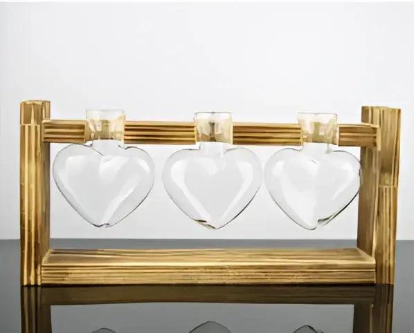 Glass Test Tube Vase Trio
