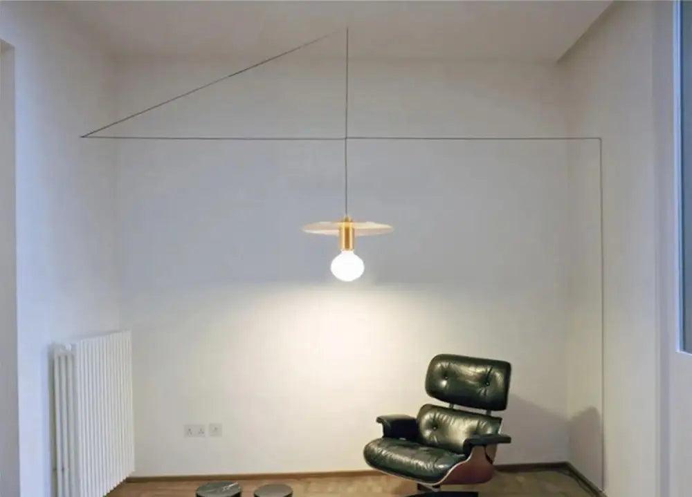 Brass Geometric Pendant Light