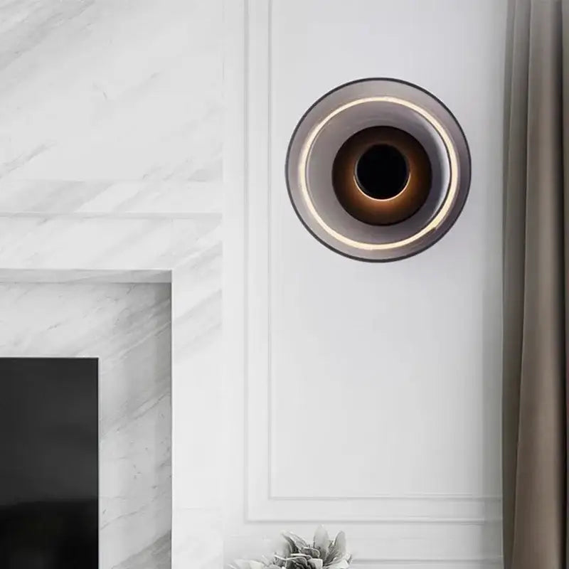 Gold Frosted Glass Sconce Set