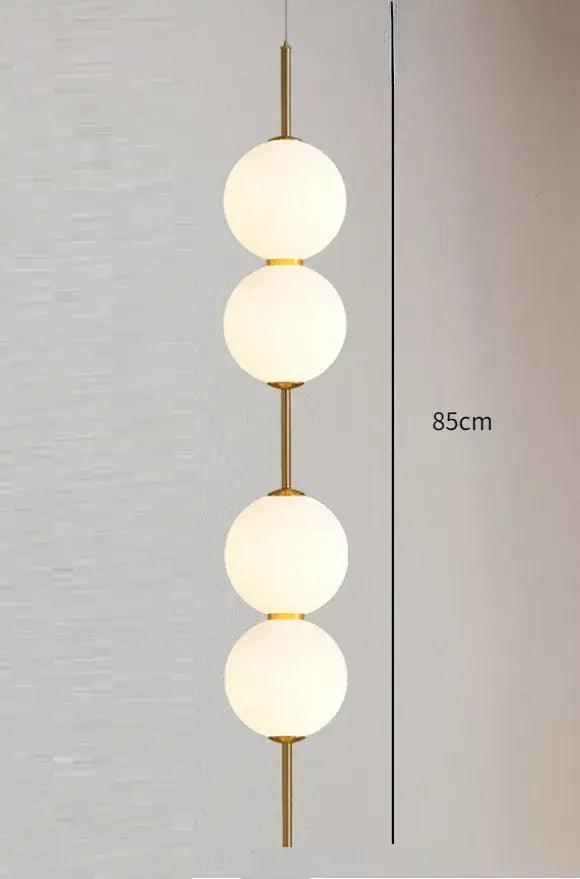 Gold Spherical Pendant Light