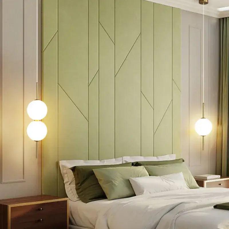 Gold Spherical Pendant Light