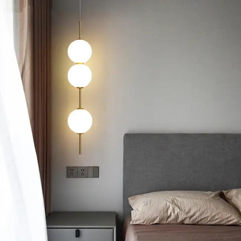 Gold Spherical Pendant Light